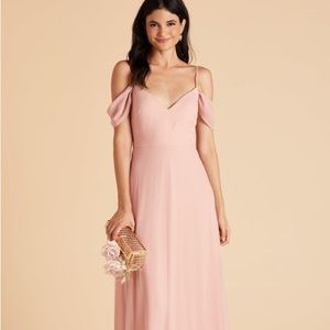Birdy Grey Bridesmaid Devin Convertible Dress in Dusty Rose Chiffon without slit